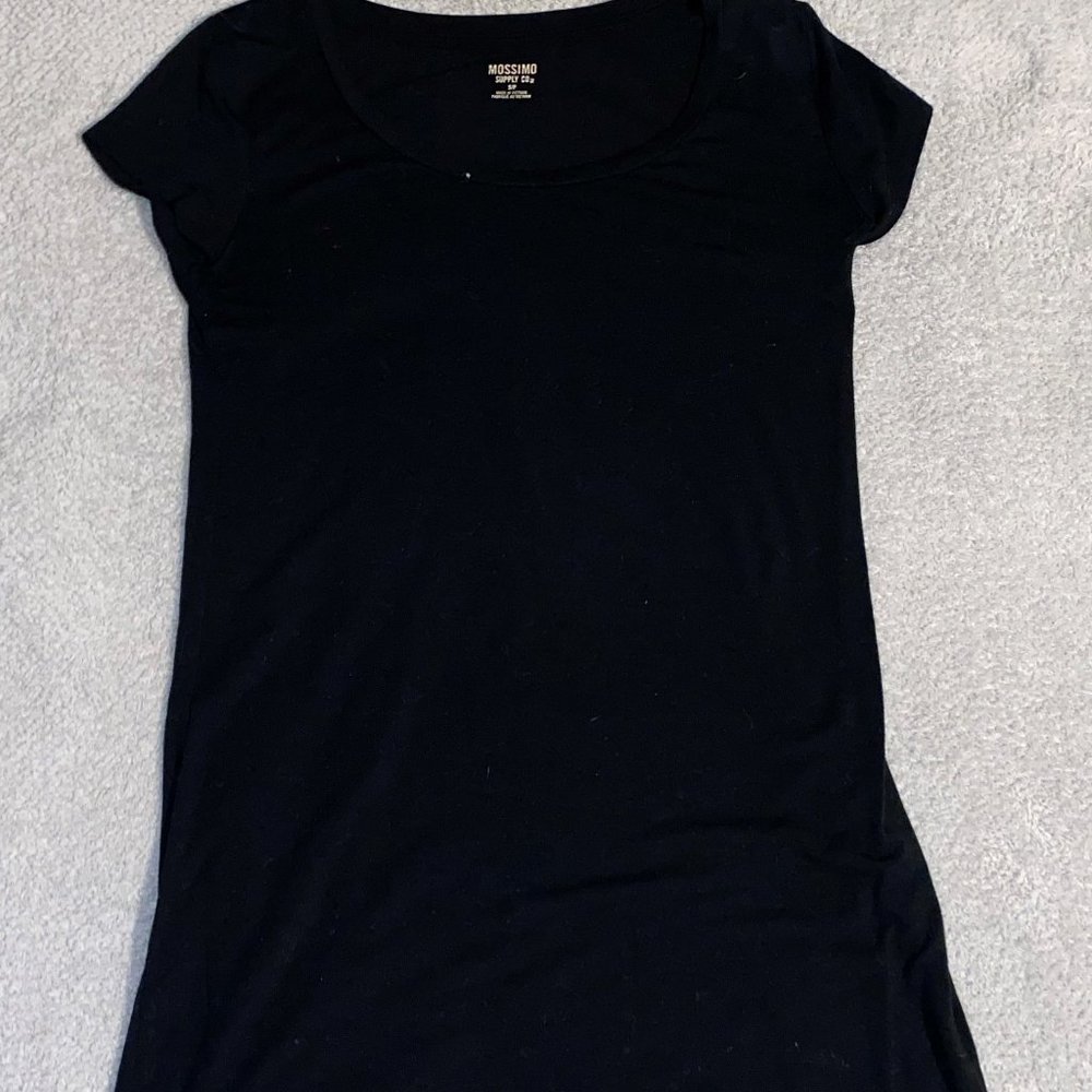 Mossimo Black T-Shirt Dress